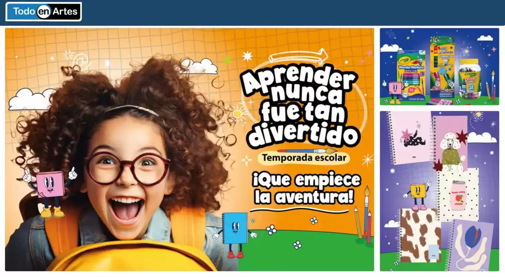 Catálogo Todo en Artes | Aprender nunca fue tan divertido | 2026-07-23T00:00:00.000Z - 2026-09-06T00:00:00.000Z