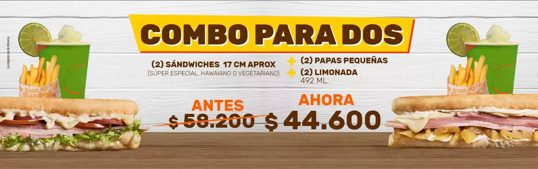 Catálogo Sandwich Qbano | Combo Para Dos | 2026-07-23T00:00:00.000Z - 2026-07-31T00:00:00.000Z