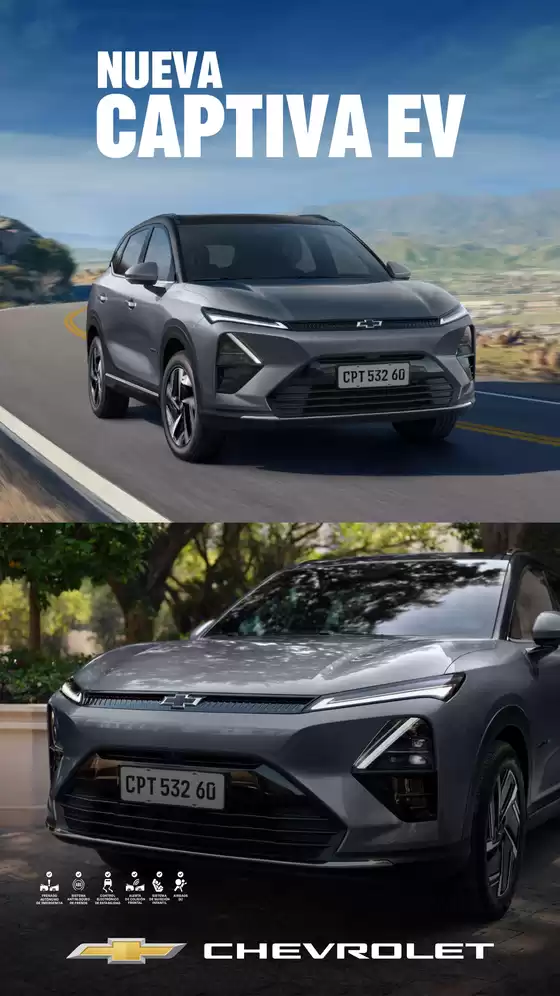 Catálogo Chevrolet en Melgar | Ficha tecnica captiva ev julio 2026 | 2026-07-23T00:00:00.000Z - 2026-08-06T00:00:00.000Z