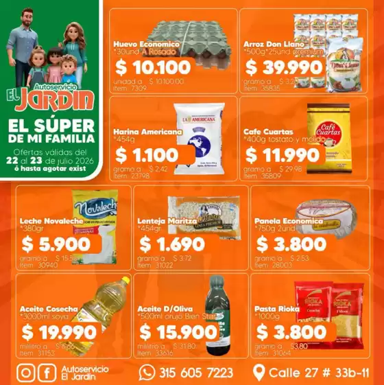 Catálogo Autoservicio El Jardín | Las mejores ofertas te esperan | 2026-07-23T00:00:00.000Z - 2026-07-23T00:00:00.000Z