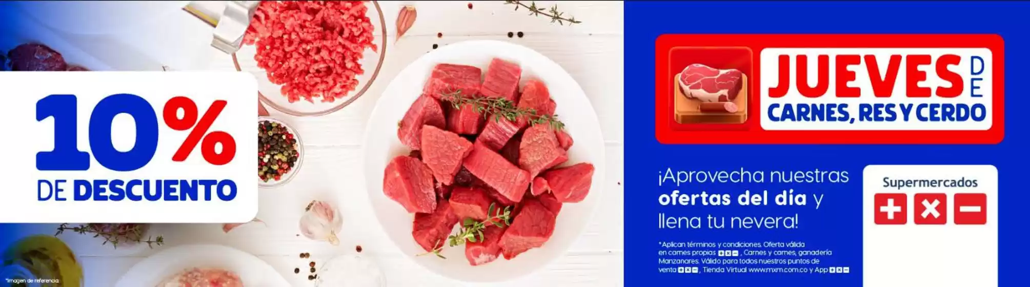 Catálogo Más x Menos | Jueves Carnes, Res y Cerdo 10% DTO | 2026-07-23T00:00:00.000Z - 2026-07-23T00:00:00.000Z
