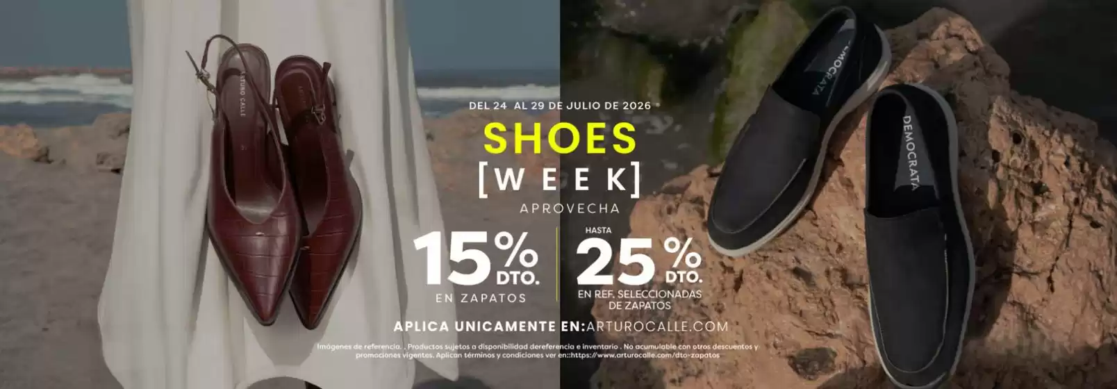 Catálogo Arturo Calle | Shoes Week Aprovecha 15% OFF, Hasta 25% OFF | 2026-07-24T00:00:00.000Z - 2026-07-29T00:00:00.000Z