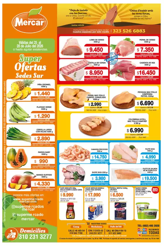 Catálogo Mercar | MERCAR SEDES SUR 25 AL 28 | 2026-07-25T00:00:00.000Z - 2026-07-28T00:00:00.000Z