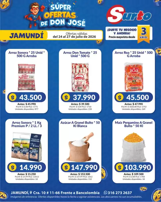 Catálogo Caribe Supermercados | Volante surto jamundi | 2026-07-24T00:00:00.000Z - 2026-07-27T00:00:00.000Z