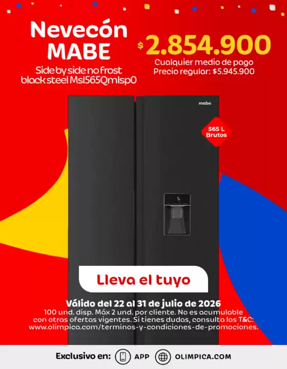 Catálogo Olímpica en Guacarí | Excelente oferta para todos los clientes | 2026-07-22T00:00:00.000Z - 2026-07-31T00:00:00.000Z