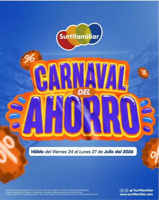 Catálogo Surtifamiliar | Ofertas principales para ahorradores | 2026-07-24T00:00:00.000Z - 2026-07-27T00:00:00.000Z