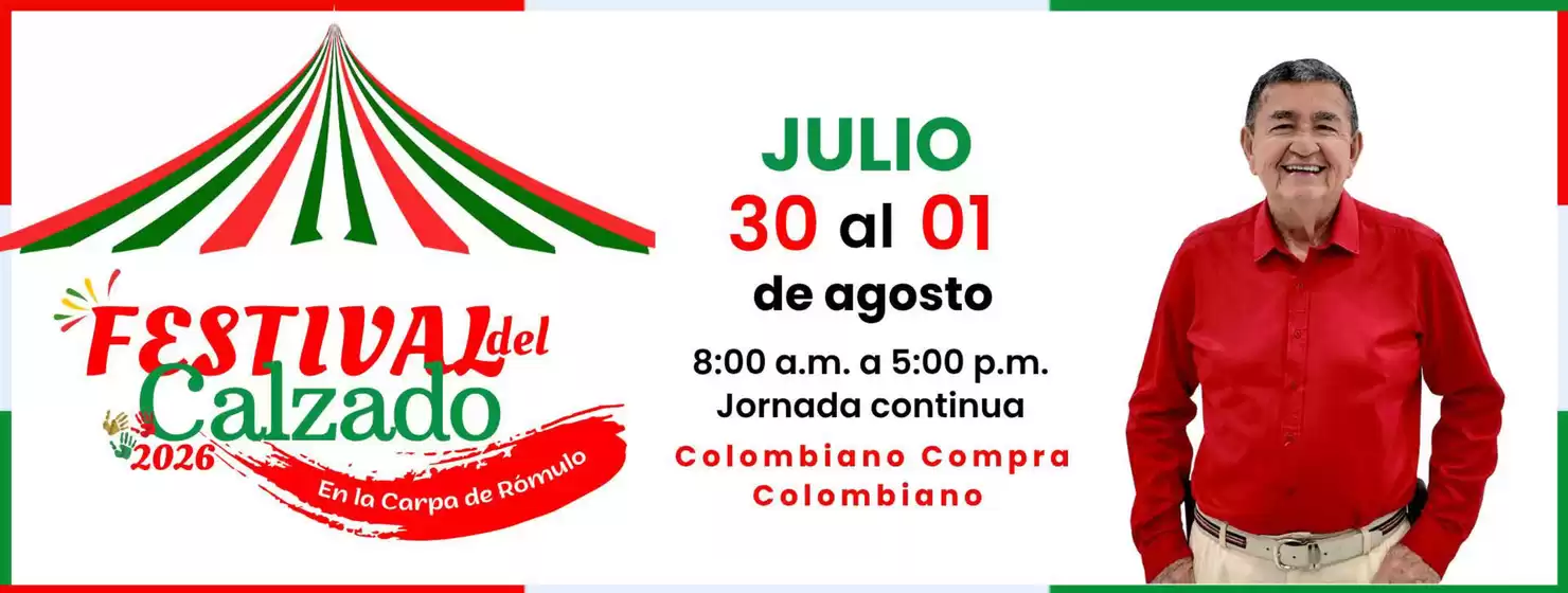 Catálogo Calzado Romulo en Bello | Festival del Calzado 2026 | 2026-07-27T00:00:00.000Z - 2026-08-01T00:00:00.000Z