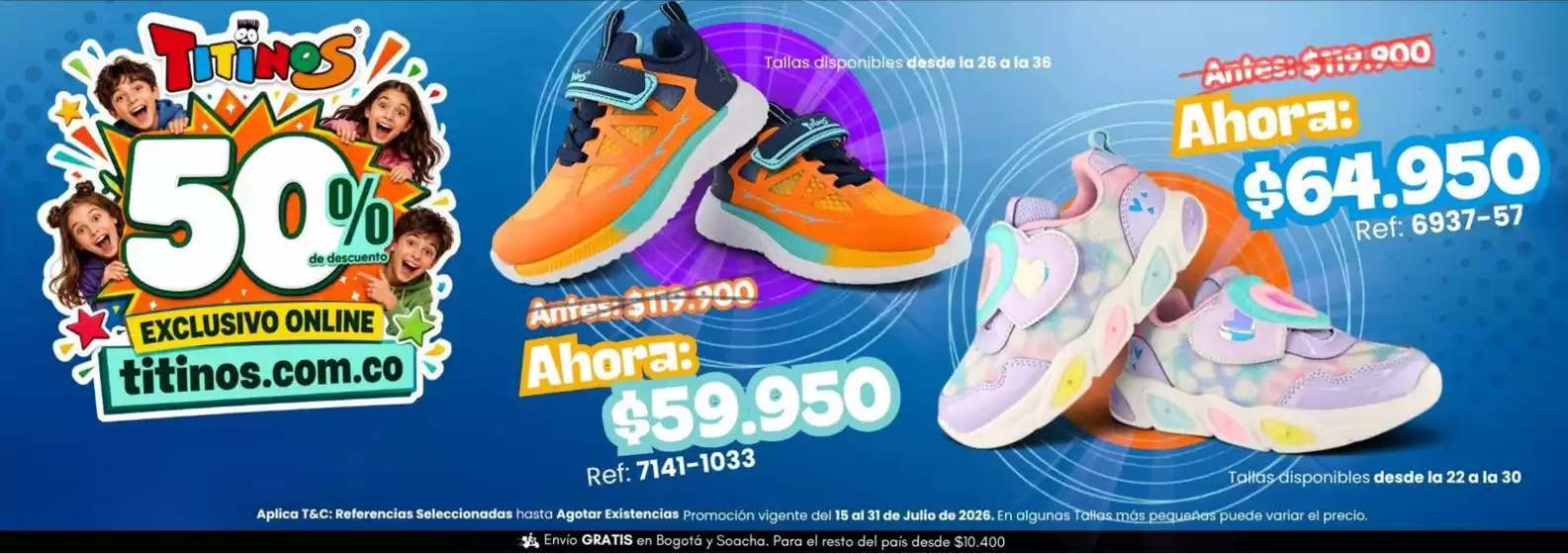 Catálogo Titinos | 50% DTO exclusivo online | 2026-07-27T00:00:00.000Z - 2026-07-31T00:00:00.000Z