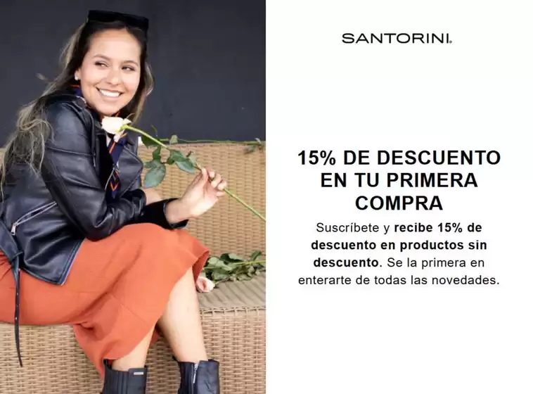 Catálogo Santorini | 15% Dcto en tu primera compra | 2026-07-27T00:00:00.000Z - 2026-08-31T00:00:00.000Z