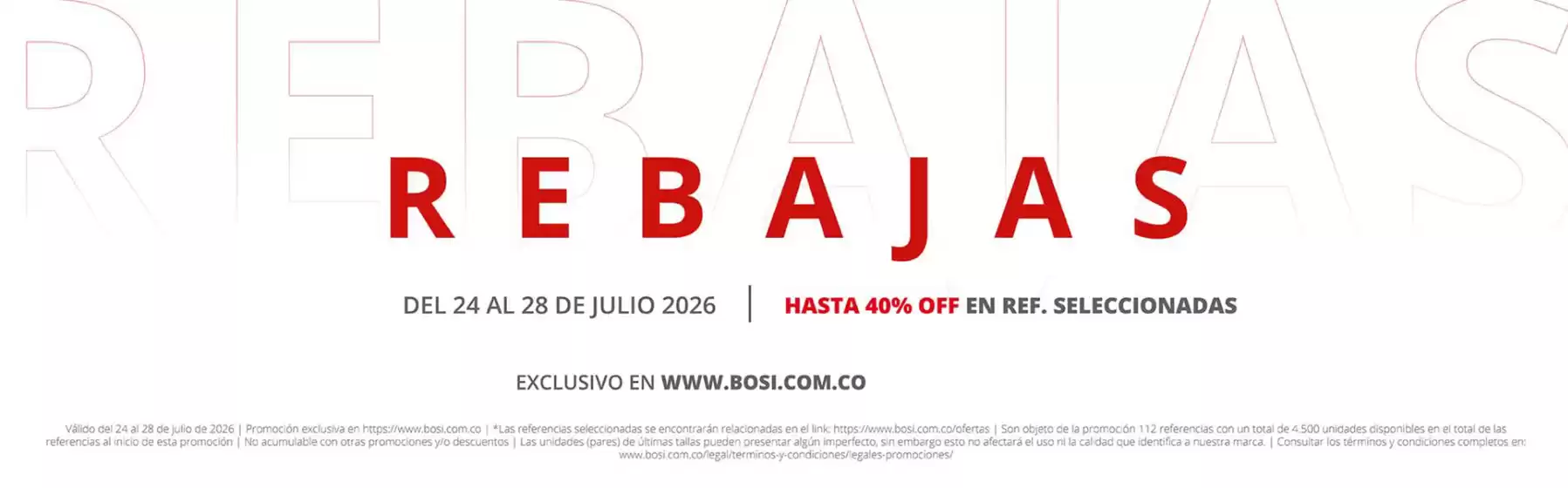 Catálogo Bosi | Rebajas Hasta 40% OFF | 2026-07-27T00:00:00.000Z - 2026-07-28T00:00:00.000Z