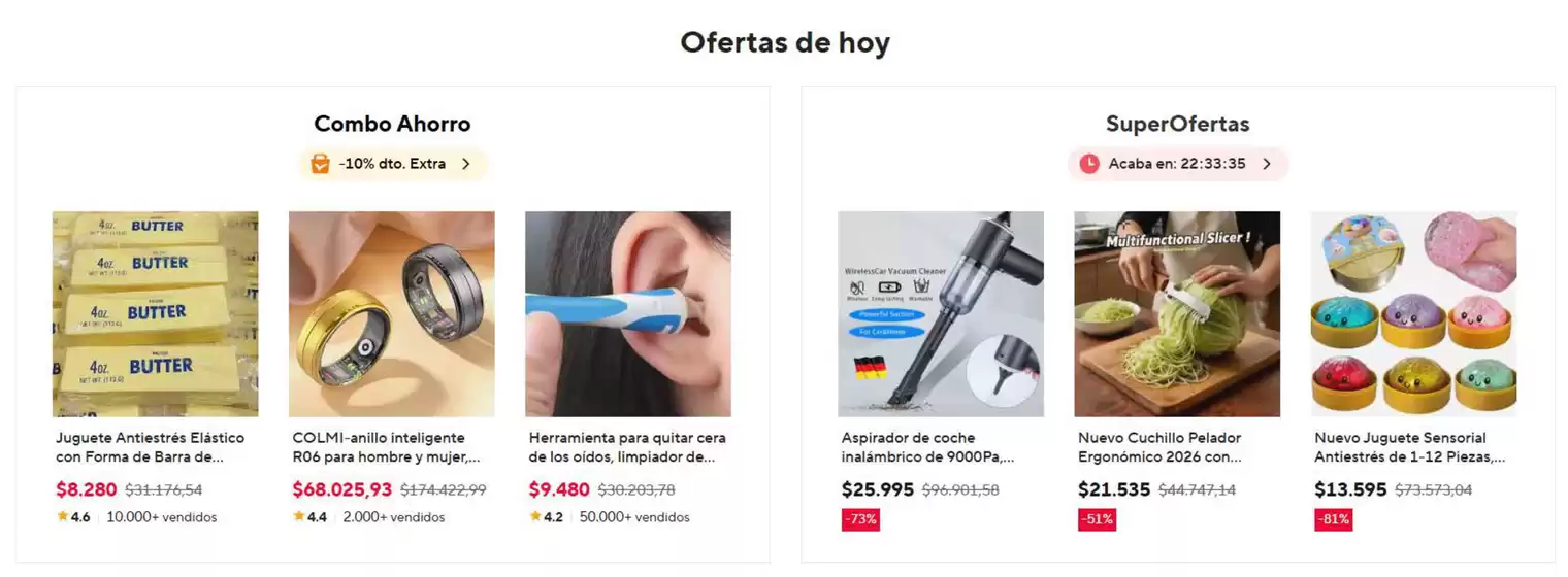Catálogo Ali Express en Lejanías | Ofertas de hoy | 2026-07-28T00:00:00.000Z - 2026-07-28T00:00:00.000Z