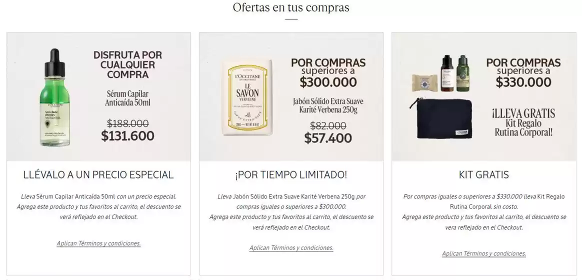 Catálogo L'Occitane | Ofertas en tus compras | 2026-07-28T00:00:00.000Z - 2026-07-31T00:00:00.000Z