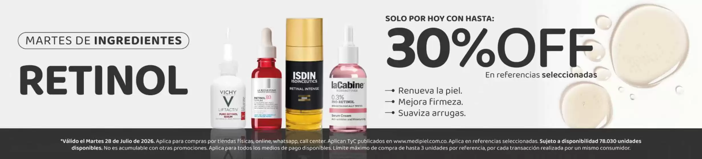 Catálogo MediPiel | Solo Por Hoy con Hasta: 30% OFF | 2026-07-28T00:00:00.000Z - 2026-07-28T00:00:00.000Z