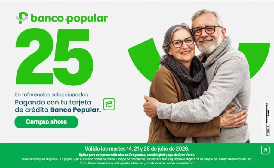 Catálogo Cruz verde | Excelente oferta para todos los clientes | 2026-07-14T00:00:00.000Z - 2026-07-28T00:00:00.000Z