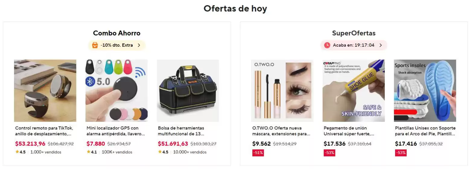 Catálogo Ali Express en Tadó | Ofertas | 2026-07-29T00:00:00.000Z - 2026-07-29T00:00:00.000Z