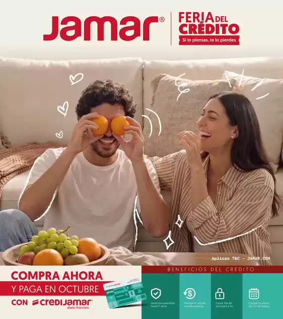 Catálogo Muebles Jamar | Catalogo feria del credito | 2026-07-29T00:00:00.000Z - 2026-10-31T00:00:00.000Z