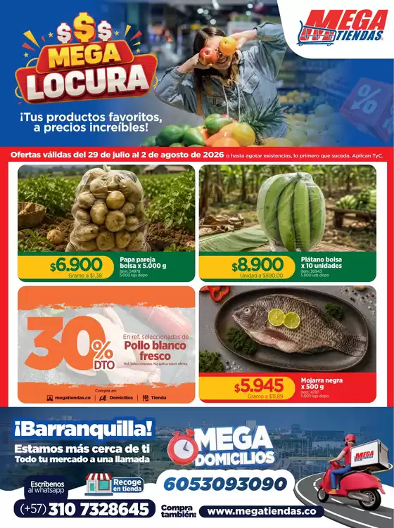 Catálogo MegaTiendas | Ofertas principales y descuentos | 2026-07-29T00:00:00.000Z - 2026-08-02T00:00:00.000Z