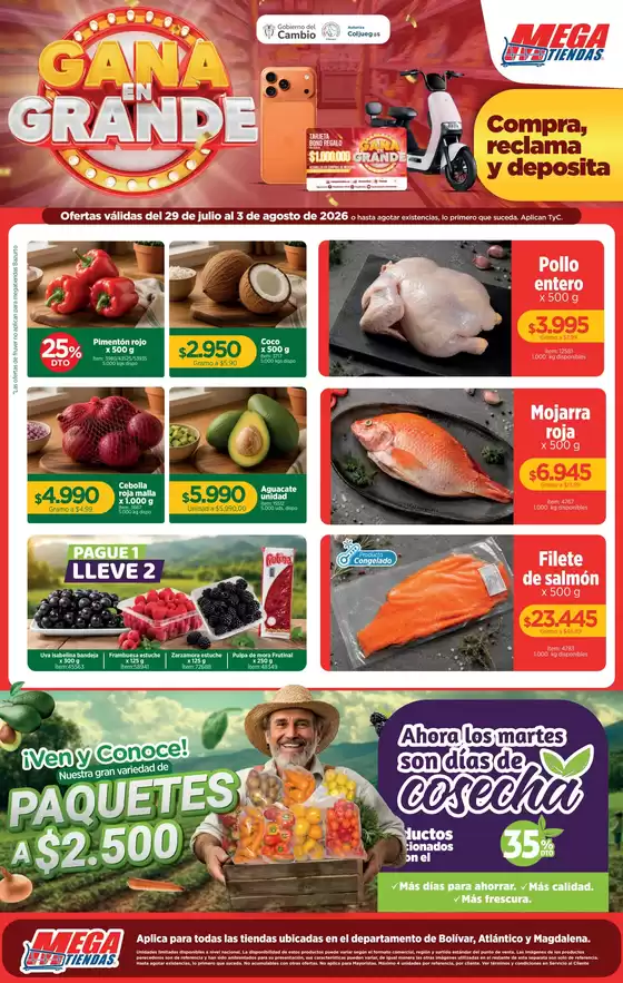 Catálogo MegaTiendas | Ofertas MegaTiendas | 2026-07-29T00:00:00.000Z - 2026-08-03T00:00:00.000Z