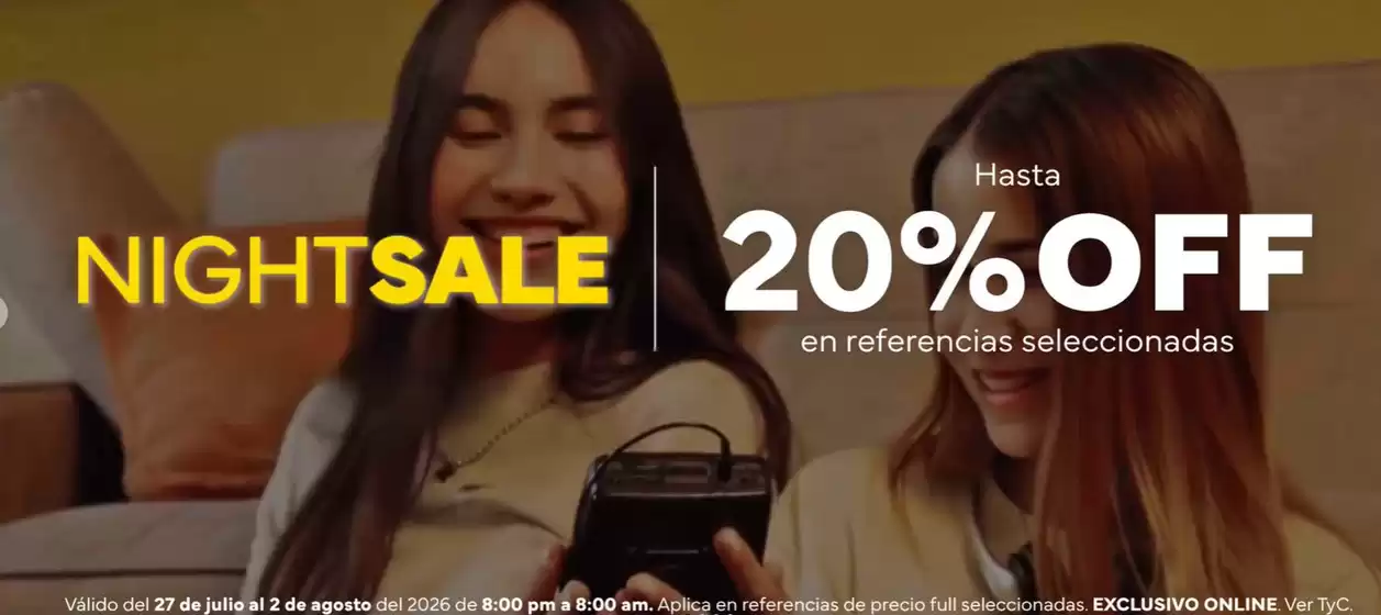 Catálogo Offcorss en Bello | Night Sale Hasta 20% OFF | 2026-07-30T00:00:00.000Z - 2026-08-02T00:00:00.000Z