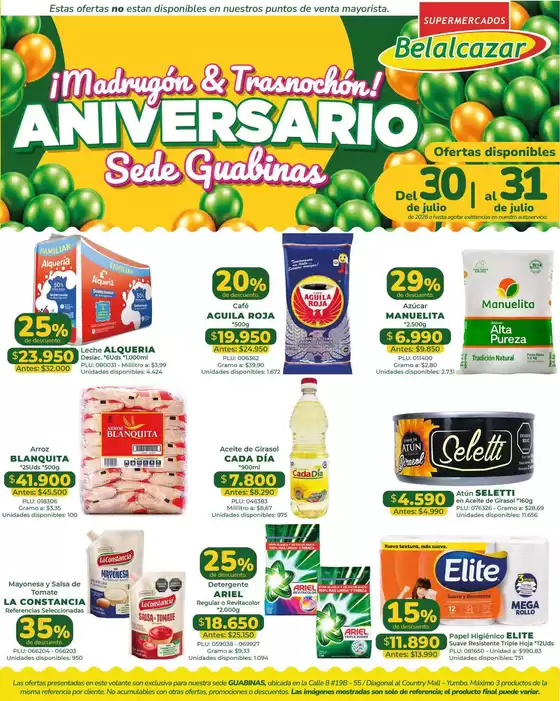 Catálogo Belalcazar | Ofertas principales para todos los cazadores de gangas | 2026-07-30T00:00:00.000Z - 2026-07-31T00:00:00.000Z