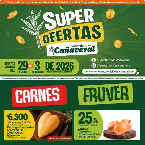 Catálogo Supertiendas Cañaveral en Itagüí | Ahorra ahora con nuestras ofertas | 2026-07-29T00:00:00.000Z - 2026-08-03T00:00:00.000Z