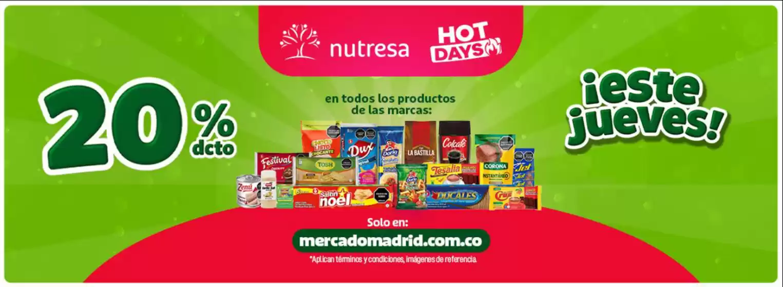 Catálogo Mercado Madrid en Itagüí | Hot Days 20% OFF | 2026-07-30T00:00:00.000Z - 2026-08-02T00:00:00.000Z