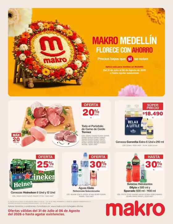 Catálogo Makro | Medellín Florece con Ahorro | 2026-07-31T00:00:00.000Z - 2026-08-06T00:00:00.000Z