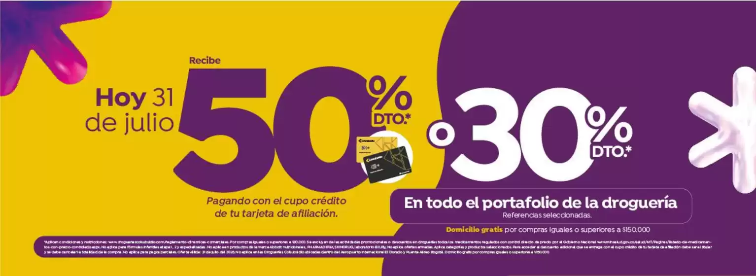 Catálogo Droguerías Colsubsidio | Gran variedad de ofertas | 2026-07-31T00:00:00.000Z - 2026-07-31T00:00:00.000Z