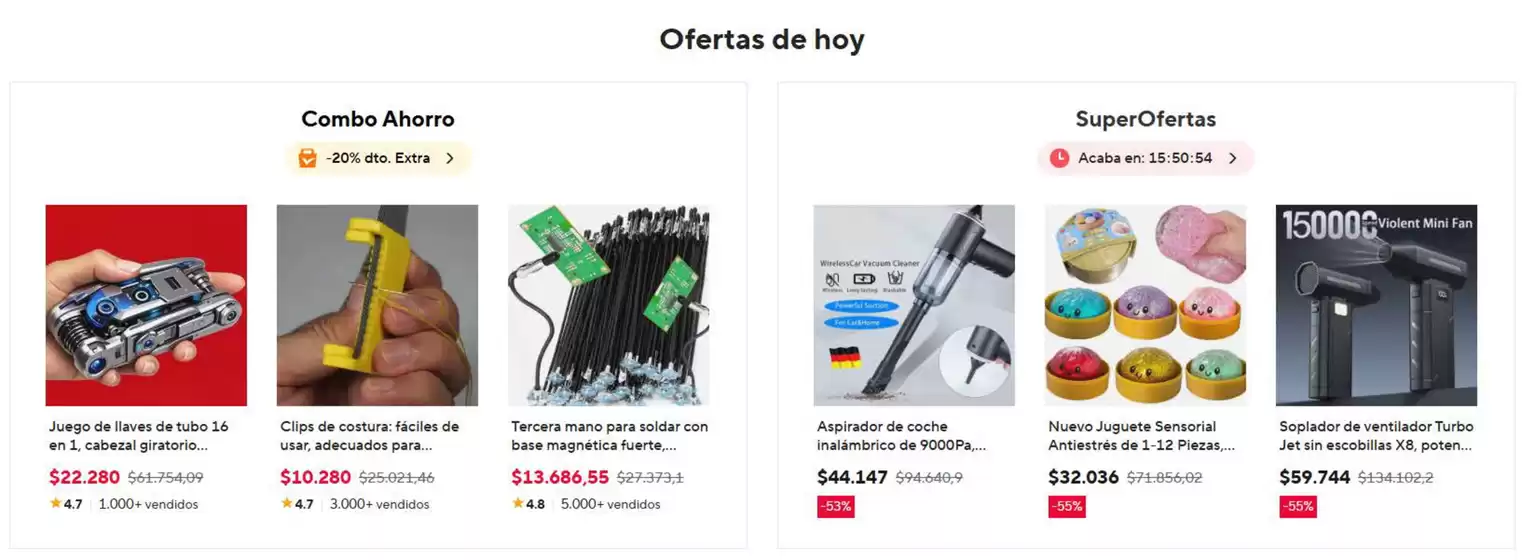 Catálogo Ali Express en Cereté | Ofertas de hoy | 2026-07-31T00:00:00.000Z - 2026-07-31T00:00:00.000Z