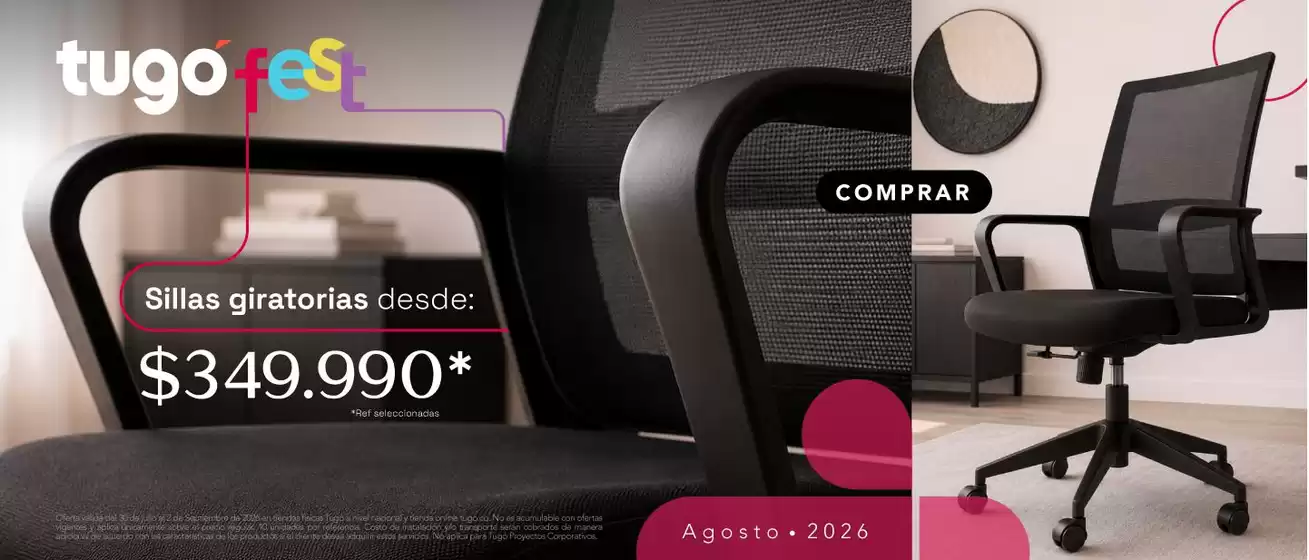 Catálogo Tugó | Grandes descuentos en productos seleccionados | 2026-07-30T00:00:00.000Z - 2026-09-02T00:00:00.000Z
