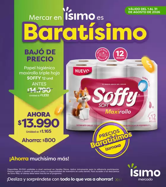 Catálogo Ísimo | Ofertas Ísimo | 2026-08-01T00:00:00.000Z - 2026-08-31T00:00:00.000Z