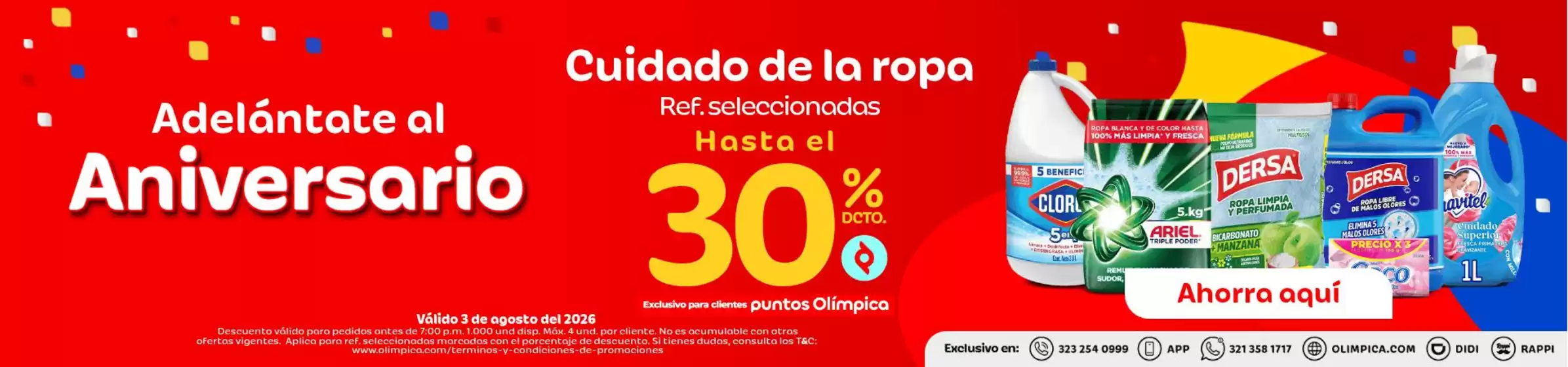 Catálogo Olímpica | Ofertas principales para todos los cazadores de gangas | 2026-08-03T00:00:00.000Z - 2026-08-03T00:00:00.000Z