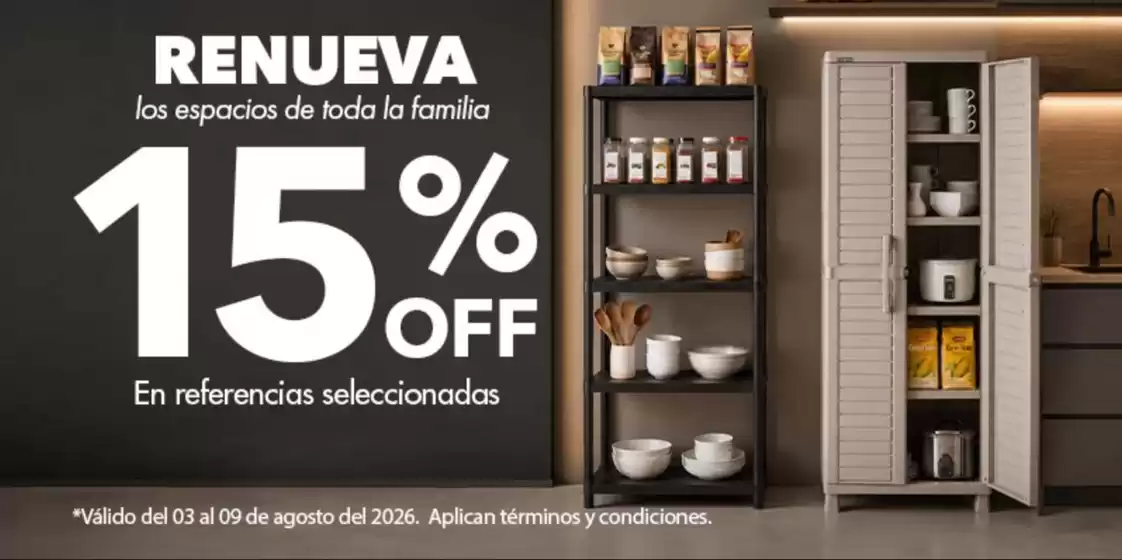 Catálogo Rimax en Sincelejo | Renueva los espacios de toda la familia 15% OFF | 2026-08-04T00:00:00.000Z - 2026-08-09T00:00:00.000Z