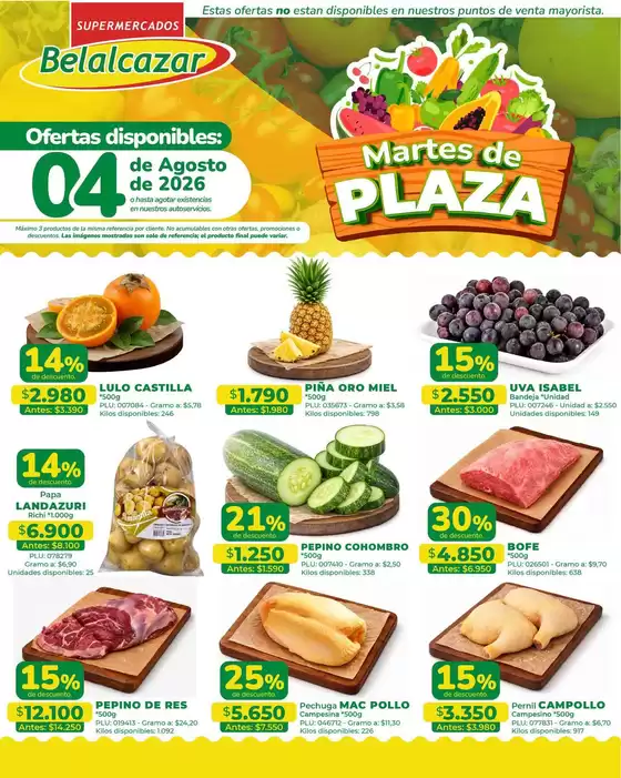 Catálogo Belalcazar | Ofertas Belalcazar | 2026-08-04T00:00:00.000Z - 2026-08-04T00:00:00.000Z