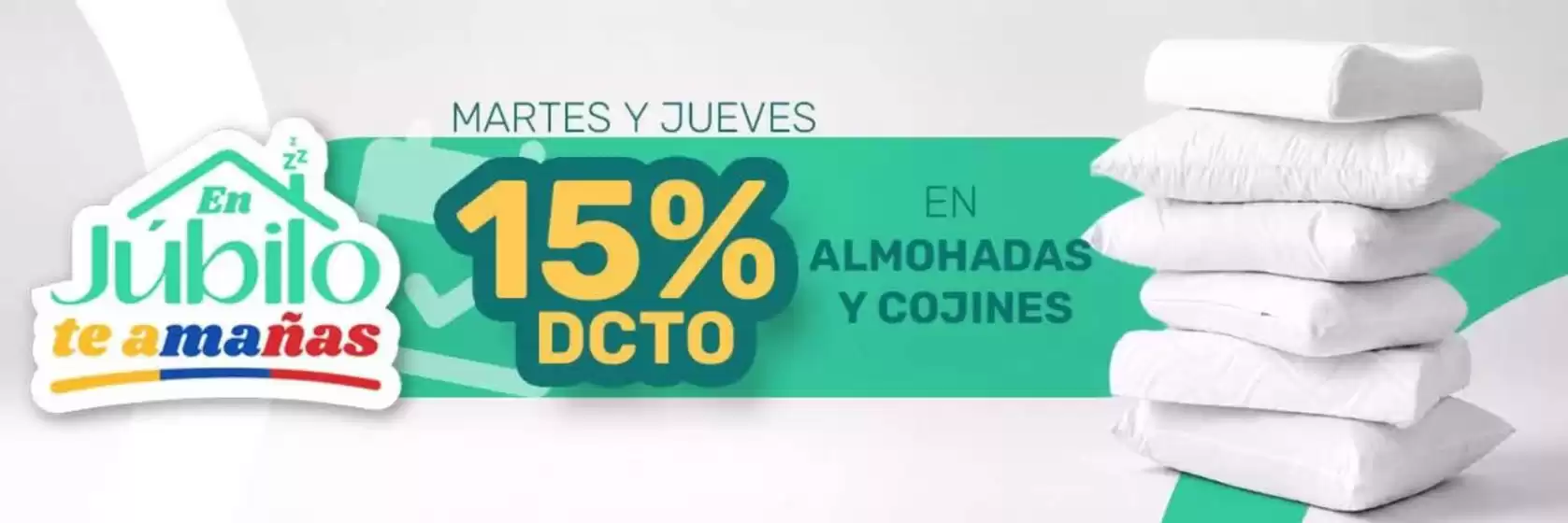 Catálogo Colchones Júbilo | Martes y Jueves 15% DCTO | 2026-08-04T00:00:00.000Z - 2026-08-27T00:00:00.000Z