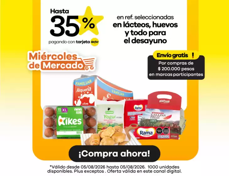 Catálogo Éxito | Excelente oferta para todos los clientes | 2026-08-05T00:00:00.000Z - 2026-08-05T00:00:00.000Z