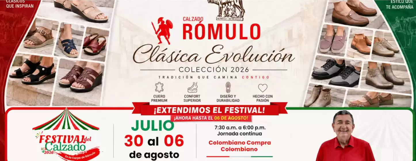 Catálogo Calzado Romulo | Extendimos el Festival | 2026-08-06T00:00:00.000Z - 2026-08-06T00:00:00.000Z