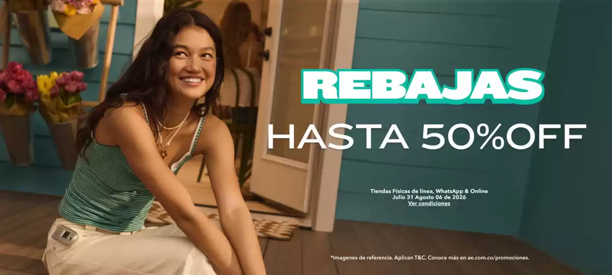 Catálogo American Eagle | Rebajas Hasta 50% OFF | 2026-08-06T00:00:00.000Z - 2026-08-06T00:00:00.000Z