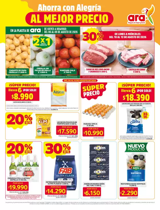 Catálogo Ara | Folleto ahorros s32 | 2026-08-06T00:00:00.000Z - 2026-08-12T00:00:00.000Z