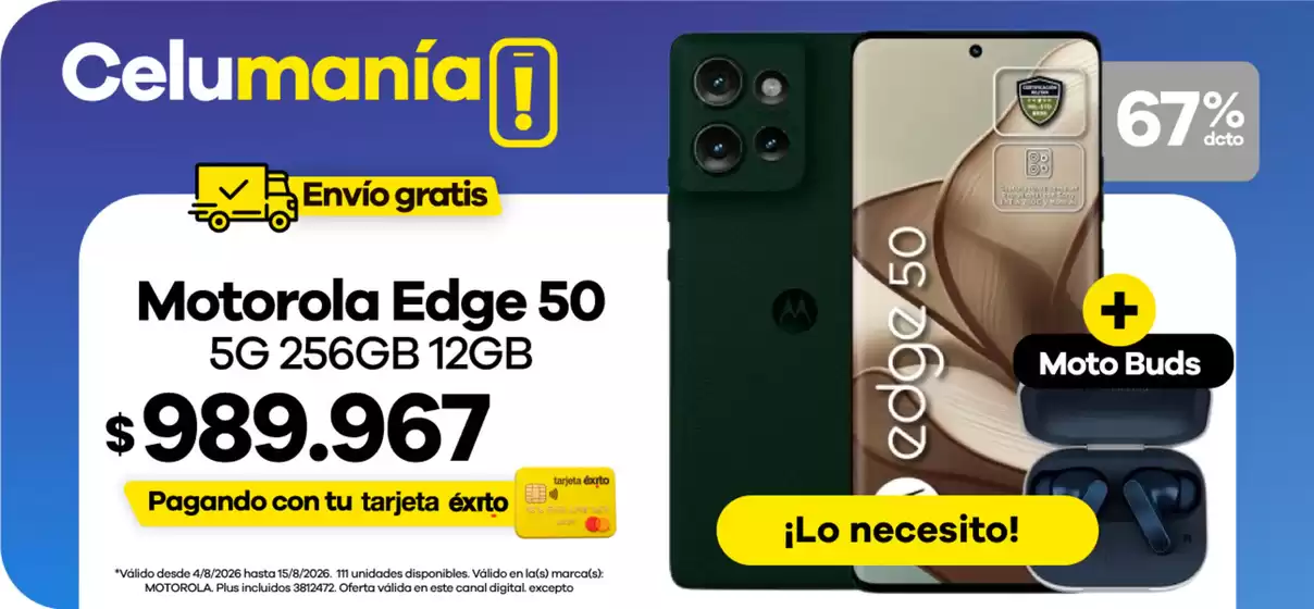 Catálogo Éxito | Excelente oferta para cazadores de gangas | 2026-08-04T00:00:00.000Z - 2026-08-15T00:00:00.000Z