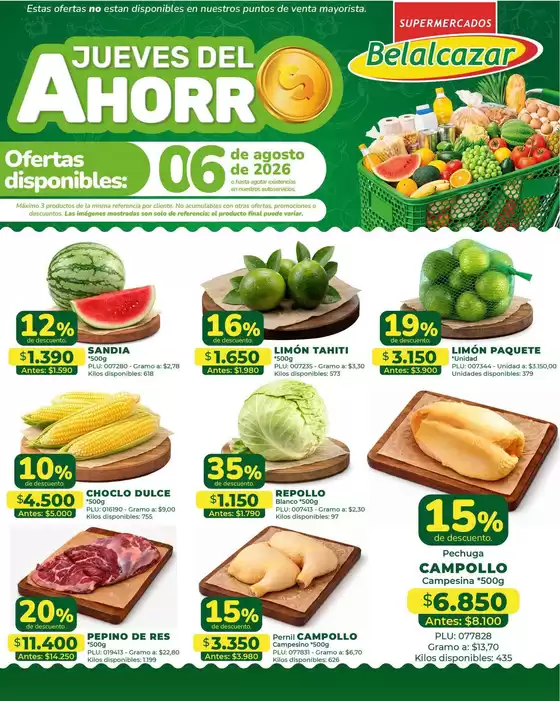 Catálogo Belalcazar | Ofertas Belalcazar | 2026-08-06T00:00:00.000Z - 2026-08-06T00:00:00.000Z