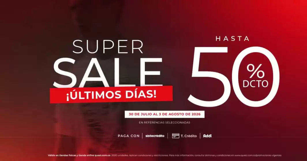 Catálogo Quest | Sale Hasta 50% OFF | 2026-08-06T00:00:00.000Z - 2026-08-09T00:00:00.000Z