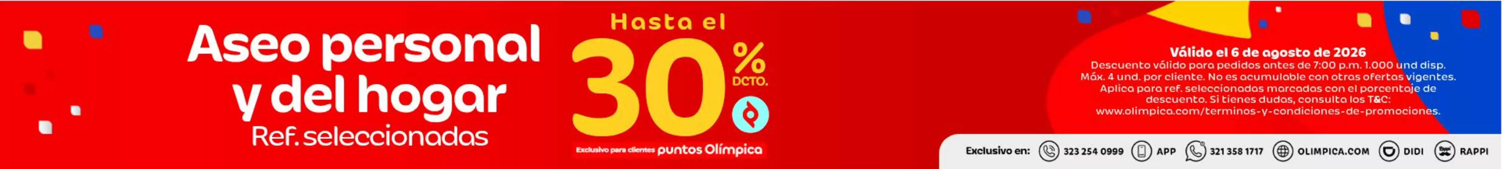 Catálogo Olímpica | Descubre ofertas atractivas | 2026-08-06T00:00:00.000Z - 2026-08-06T00:00:00.000Z