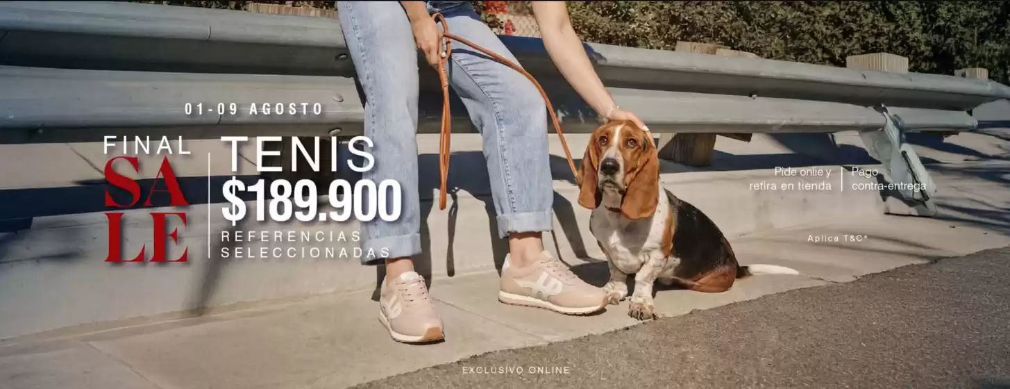 Catálogo Hush Puppies | Final Sale, Tenis $189.900 | 2026-08-06T00:00:00.000Z - 2026-08-09T00:00:00.000Z