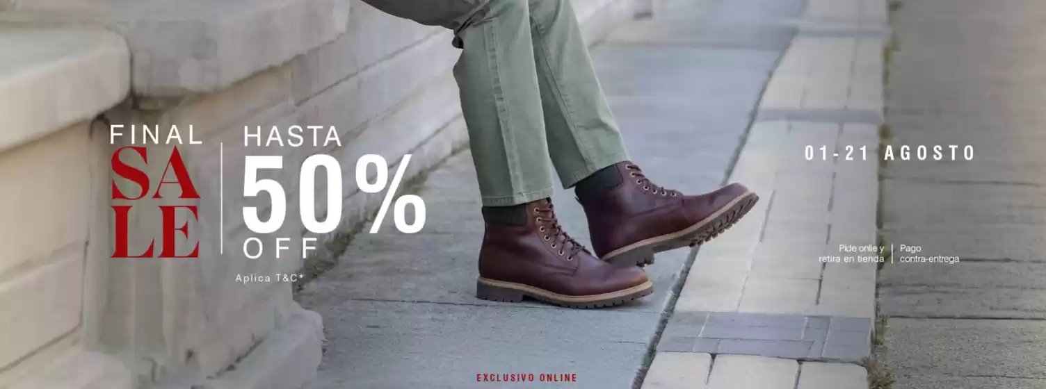 Catálogo Hush Puppies | Final Sale, Hasta 50% OFF | 2026-08-06T00:00:00.000Z - 2026-08-21T00:00:00.000Z
