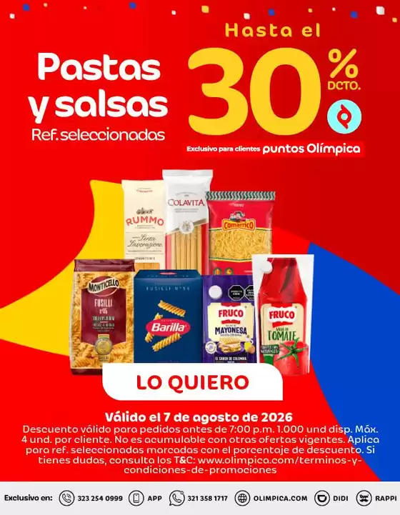 Catálogo Olímpica | Ofertas principales para todos los cazadores de gangas | 2026-08-07T00:00:00.000Z - 2026-08-07T00:00:00.000Z