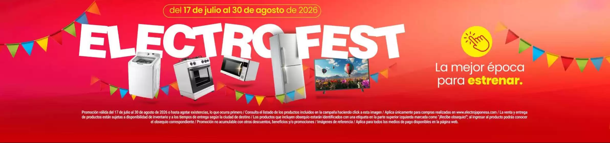 Catálogo Electrojaponesa | La mejor época para estrenar | 2026-08-07T00:00:00.000Z - 2026-08-31T00:00:00.000Z