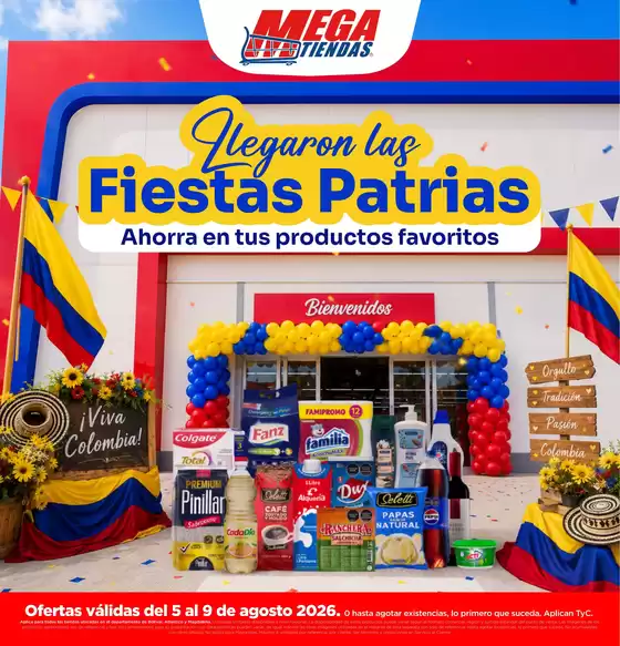 Catálogo MegaTiendas | Gran variedad de ofertas | 2026-07-08T00:00:00.000Z - 2026-08-17T00:00:00.000Z