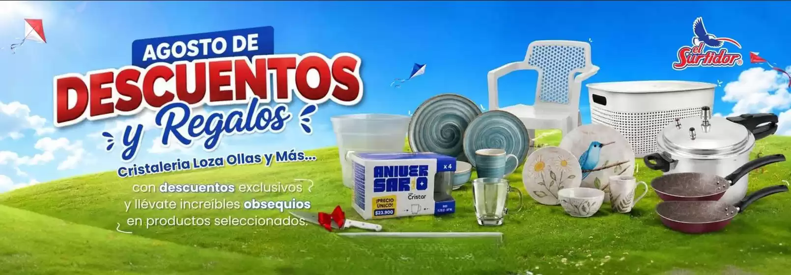 Catálogo El Surtidor | Agosto de Descuentos y Regalos | 2026-08-10T00:00:00.000Z - 2026-08-31T00:00:00.000Z
