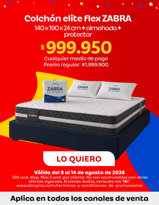 Catálogo Olímpica | Promociones actuales | 2026-08-08T00:00:00.000Z - 2026-08-14T00:00:00.000Z